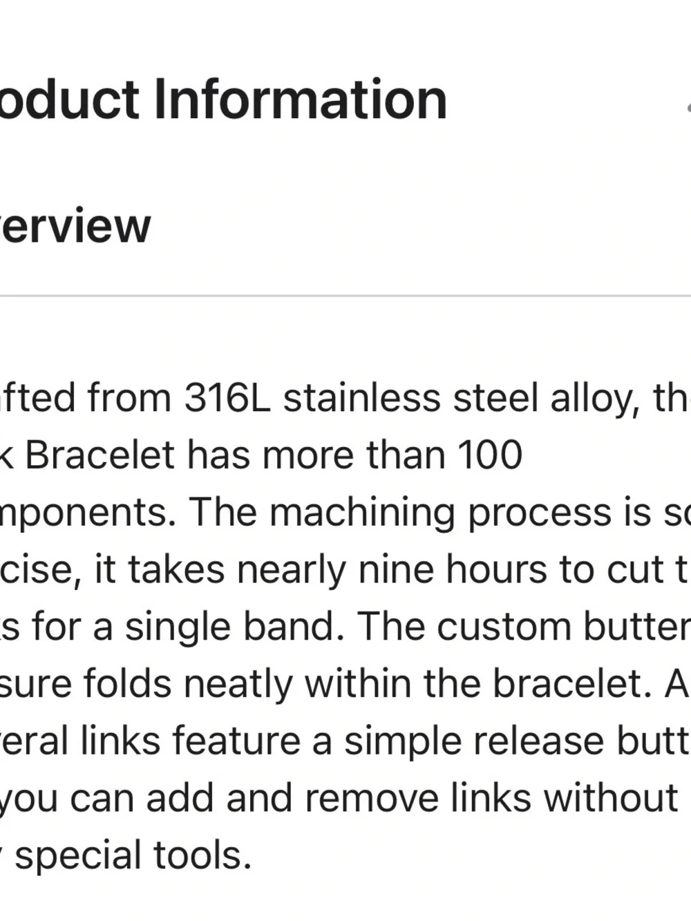 Slate Link Apple Watch Band